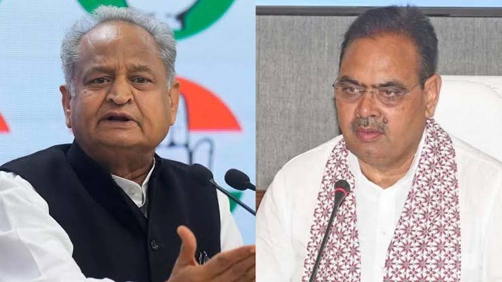 भजनलाल ने कांग्रेस पर साधा निशाना, गहलोत बोले- मुख्य चुनाव आयुक्त को देना चाहिए इस्तीफा भजनलाल ने कांग्रेस पर साधा निशाना, गहलोत बोले- मुख्य चुनाव आयुक्त को देना चाहिए इस्तीफा