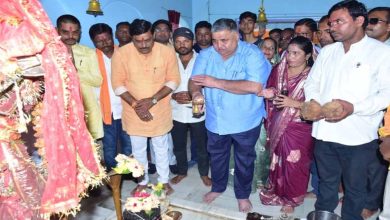 मंत्री राजेश अग्रवाल ने मंदिरों में की पूजा-अर्चना, प्रदेश की सुख-शांति की प्रार्थना
