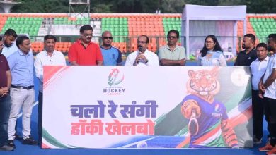उप मुख्यमंत्री अरुण साव चयन ट्रायल के दोनों दिन पहुंचे हॉकी स्टेडियम, खिलाड़ियों की हौसला अफजाई की