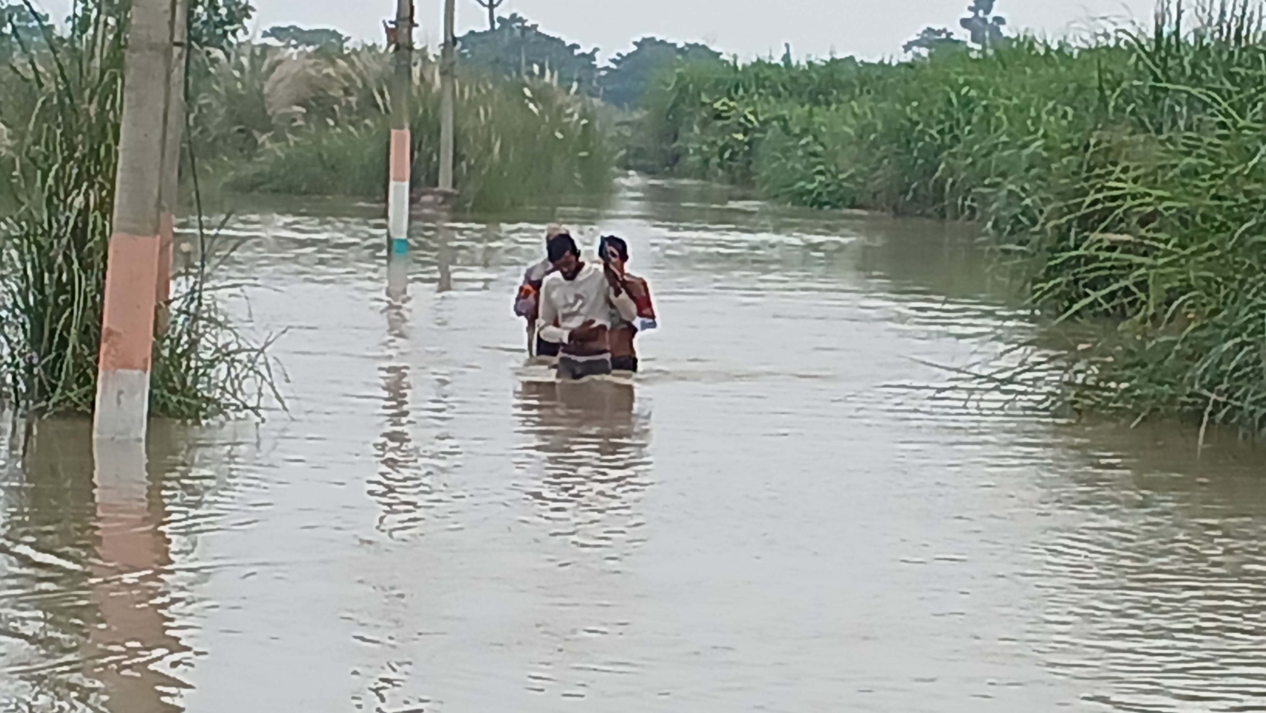 नेपाल की भारी बारिश से बिहार में बाढ़ का खतरा बढ़ा, गंडक उफान पर; बगहा-वाल्मीकिनगर पथ डूबा नेपाल की भारी बारिश से बिहार में बाढ़ का खतरा बढ़ा, गंडक उफान पर; बगहा-वाल्मीकिनगर पथ डूबा