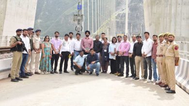 पत्रकार दल ने ने 690 मेगावाट सलाल हाइड्रोइलेक्ट्रिक पावर प्रोजेक्ट का भी दौरा किया