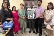 पीआईबी भोपाल के नेतृत्व में जम्मू पहुंचे पत्रकारों के अध्ययन दल ने जम्मू की पीआईबी निदेशक सुनेहा जलाली से की भेंट