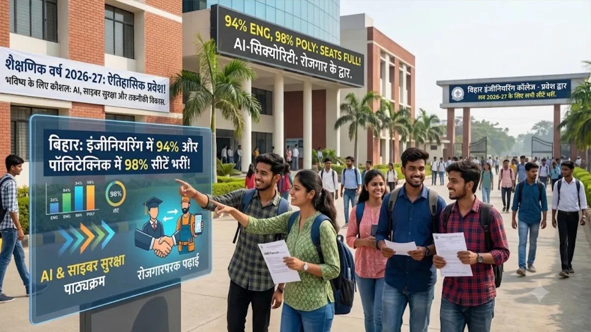 Bihar Technical Education में बड़ा बदलाव, इंजीनियरिंग-पॉलिटेक्निक प्लेसमेंट 12 गुना बढ़ा, नामांकन 98%
