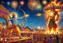 दशहरे पर क्यों जलाए जाते हैं रावण, कुंभकर्ण और मेघनाद के पुतले? जानें विजयादशमी का महत्व और मुहूर्त दशहरे पर क्यों जलाए जाते हैं रावण, कुंभकर्ण और मेघनाद के पुतले? जानें विजयादशमी का महत्व और मुहूर्त