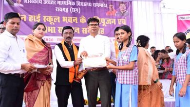 रायगढ़ के रामभांठा में ₹75 लाख से बनेगा नया हाई स्कूल भवन, मंत्री ओपी चौधरी ने किया भूमिपूजन