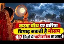 मध्य प्रदेश में बदलेगा मौसम का मिजाज, 29 अक्टूबर को 17 जिलों में बारिश की चेतावनी; करवा चौथ पर बढ़ेगी चिंता