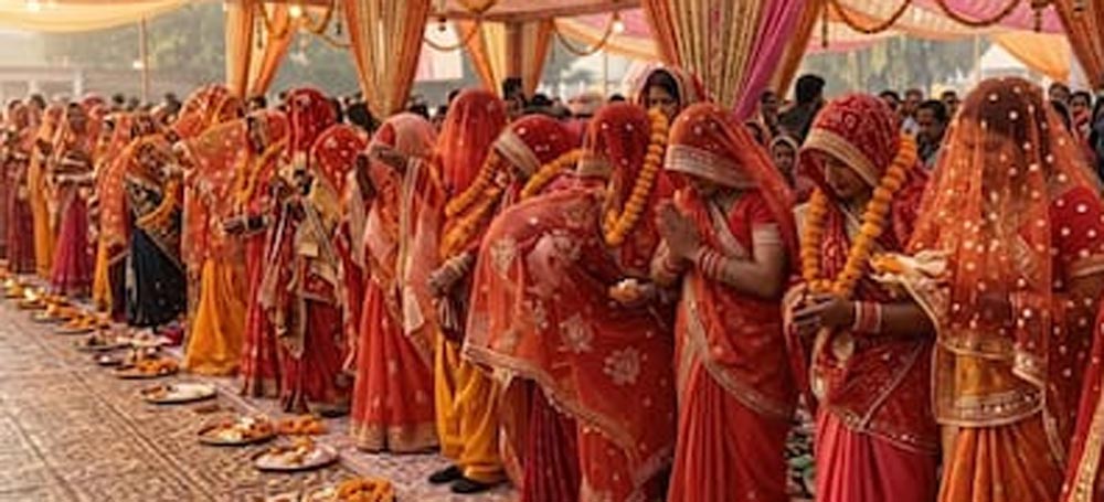 UP में गरीब परिवारों की बेटियों की शादी होगी आसान, सामूहिक विवाह योजना के नियमों में बड़ा बदलाव UP में गरीब परिवारों की बेटियों की शादी होगी आसान, सामूहिक विवाह योजना के नियमों में बड़ा बदलाव