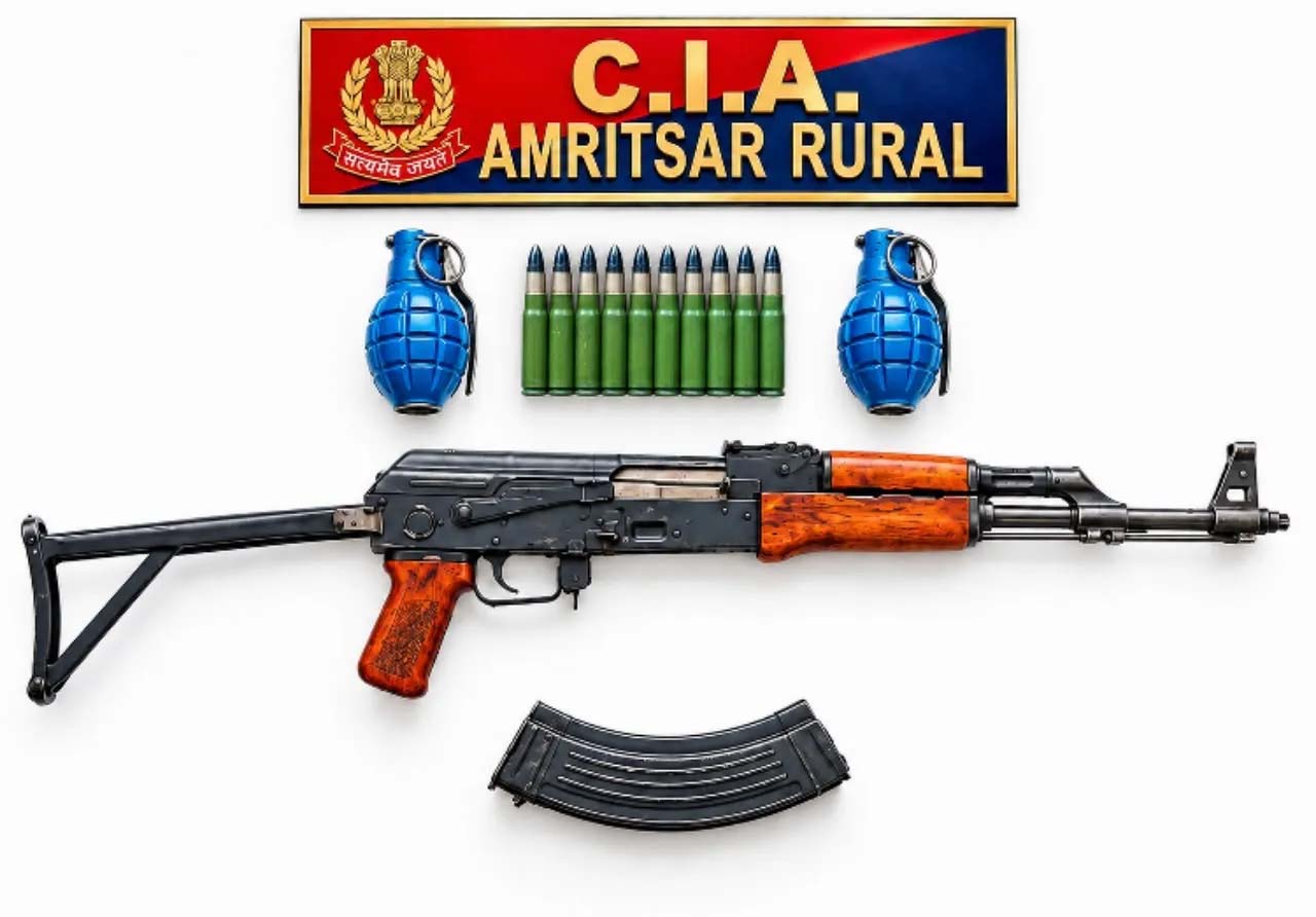 पंजाब में त्योहारों से पहले बड़ी साजिश नाकाम, पाकिस्तान से आई AK-47 और ग्रेनेड की खेप पकड़ी