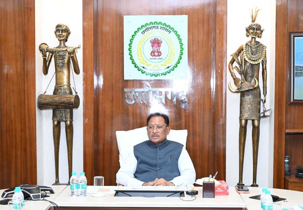 मुख्यमंत्री विष्णु देव साय की अध्यक्षता में आज यहां सिविल लाईन स्थित मुख्यमंत्री निवास कार्यालय में आयोजित कैबिनेट की बैठक में महत्वपूर्ण निर्णय लिए गए मुख्यमंत्री विष्णु देव साय की अध्यक्षता में आज यहां सिविल लाईन स्थित मुख्यमंत्री निवास कार्यालय में आयोजित कैबिनेट की बैठक में महत्वपूर्ण निर्णय लिए गए