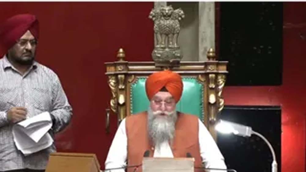 पंजाब विधानसभा में कांग्रेस का विरोध, स्पीकर बोले- ‘किसी को नहीं रोका जाएगा’ पंजाब विधानसभा में कांग्रेस का विरोध, स्पीकर बोले- ‘किसी को नहीं रोका जाएगा’