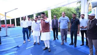 सेवा संकल्प ज्योति यात्रा की तैयारियों को लेकर मंत्री सारंग ने किया जिला मुख्यालय कार्यक्रम स्थल का दौरा