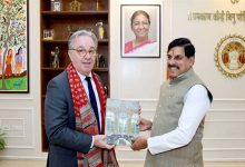 मुख्यमंत्री डॉ. यादव से फ्रांस के महावाणिज्य दूत पैट्रिक लेवेरिनो ने की शिष्टाचार भेंट
