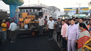 कोरबा की प्रमुख सड़कों के डामरीकरण कार्य का शुभारंभ, उद्योग मंत्री लखन लाल देवांगन ने किया निरीक्षण